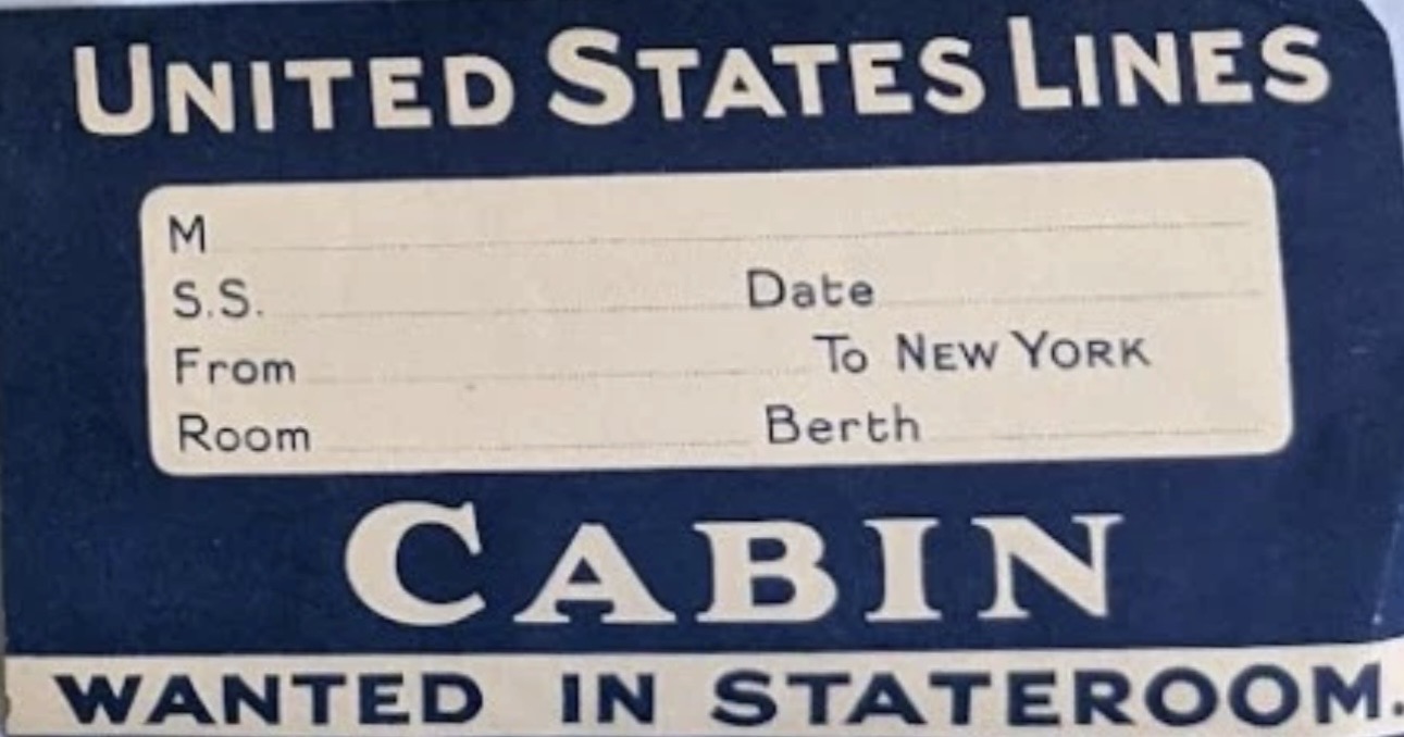 SS Leviathan small-format ephemera