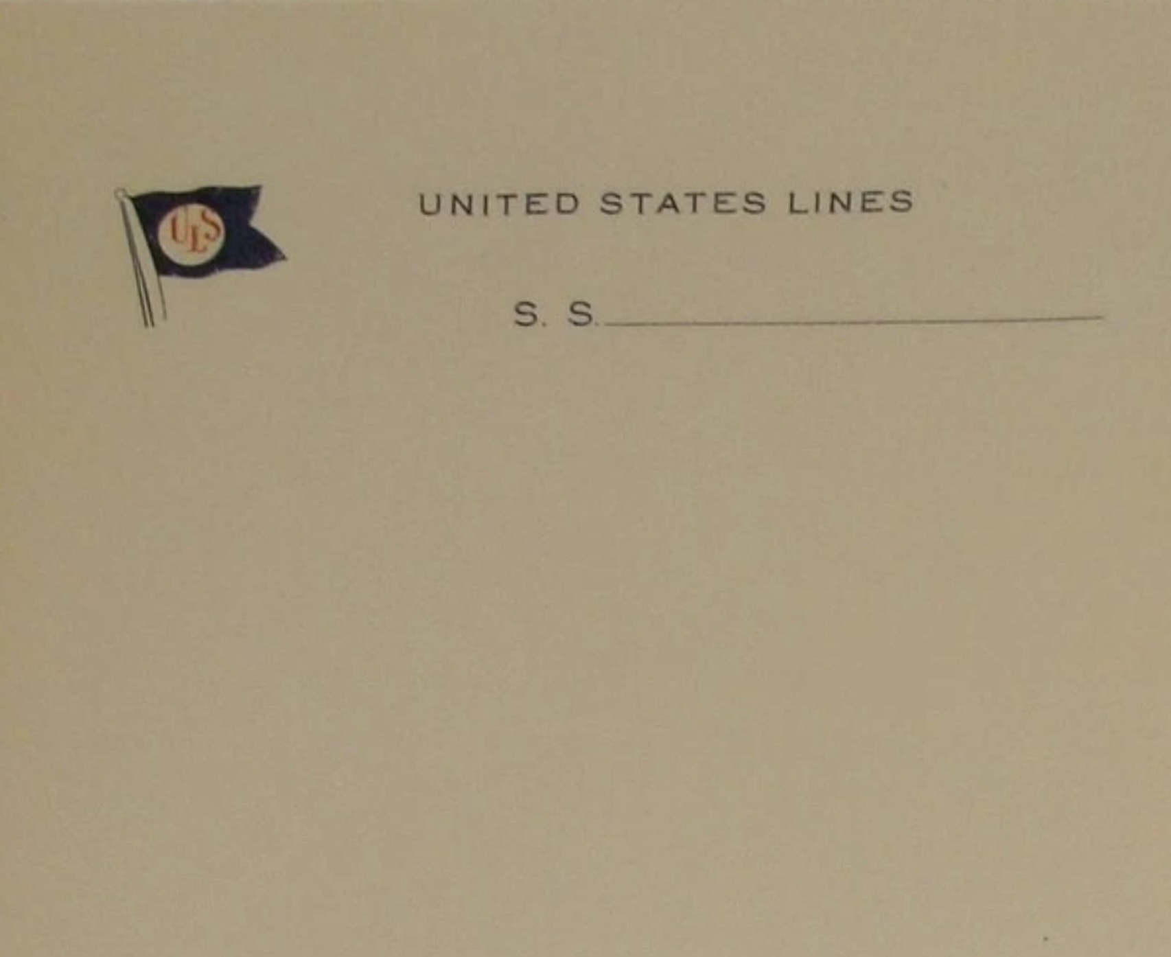 SS Leviathan stationery