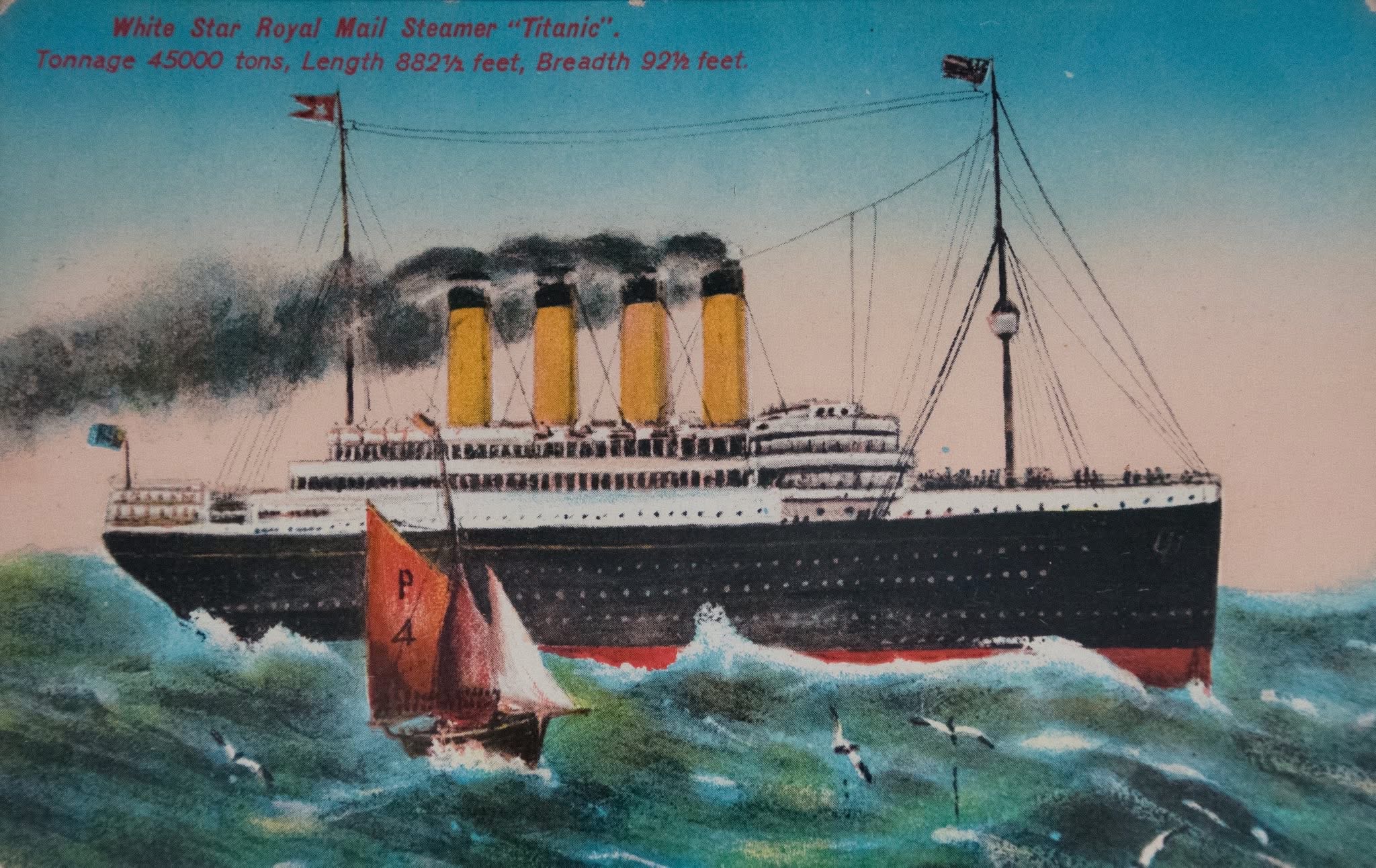 Titanic illustrated bow view