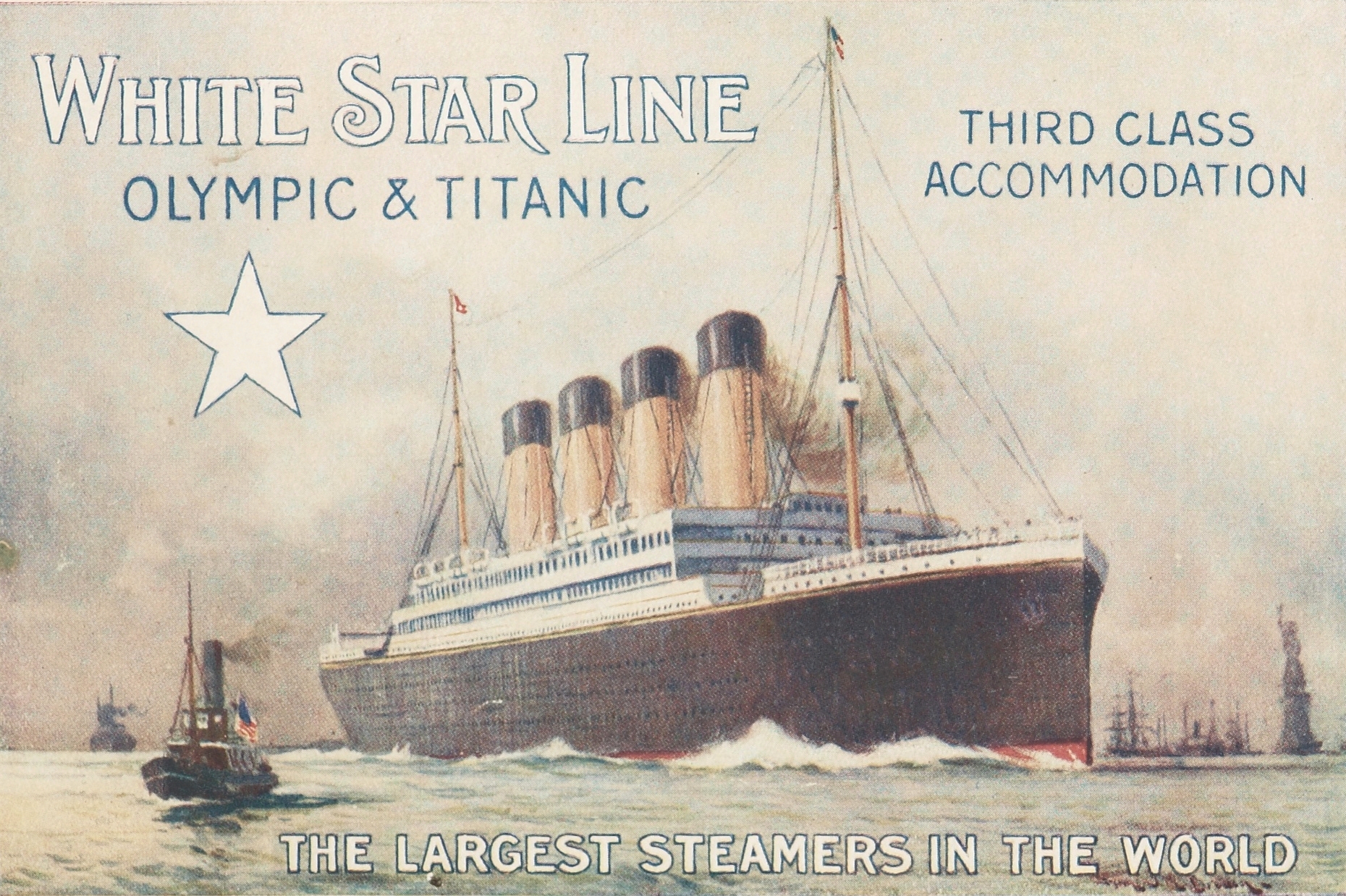 Promotional sheet for Olympic and Titanic