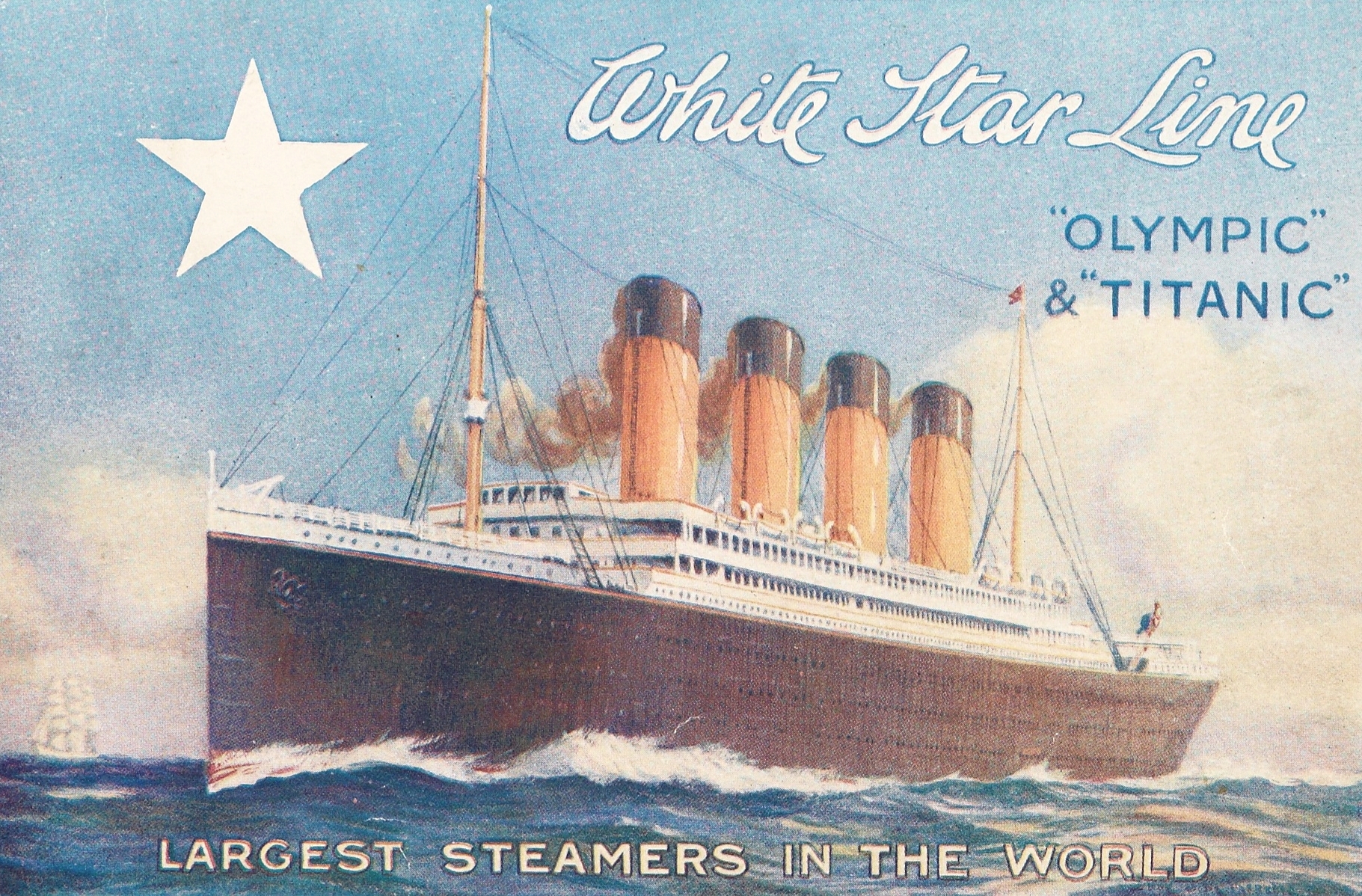 White Star Line pamphlet featuring Titanic