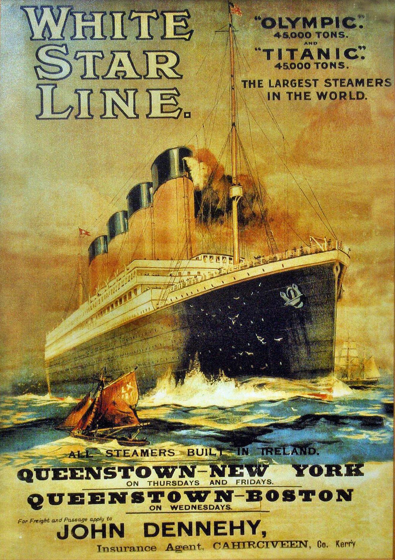 Titanic or White Star Line poster-style promotional image