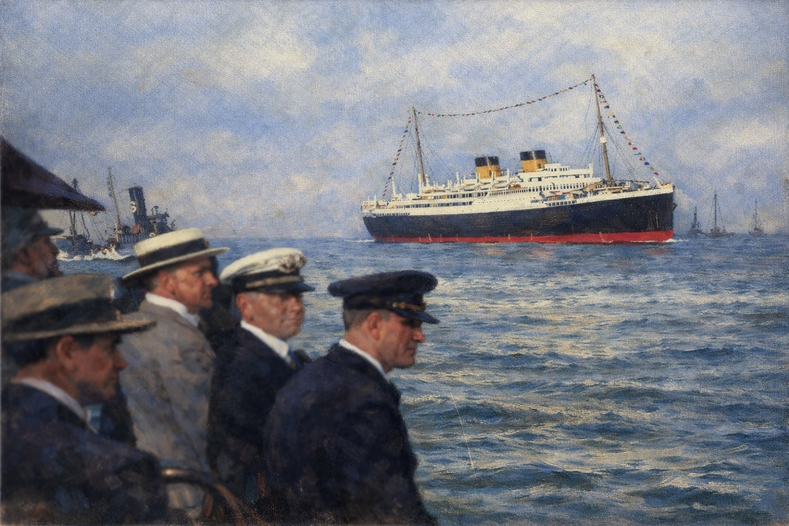 Large passenger ship representing medical care at sea