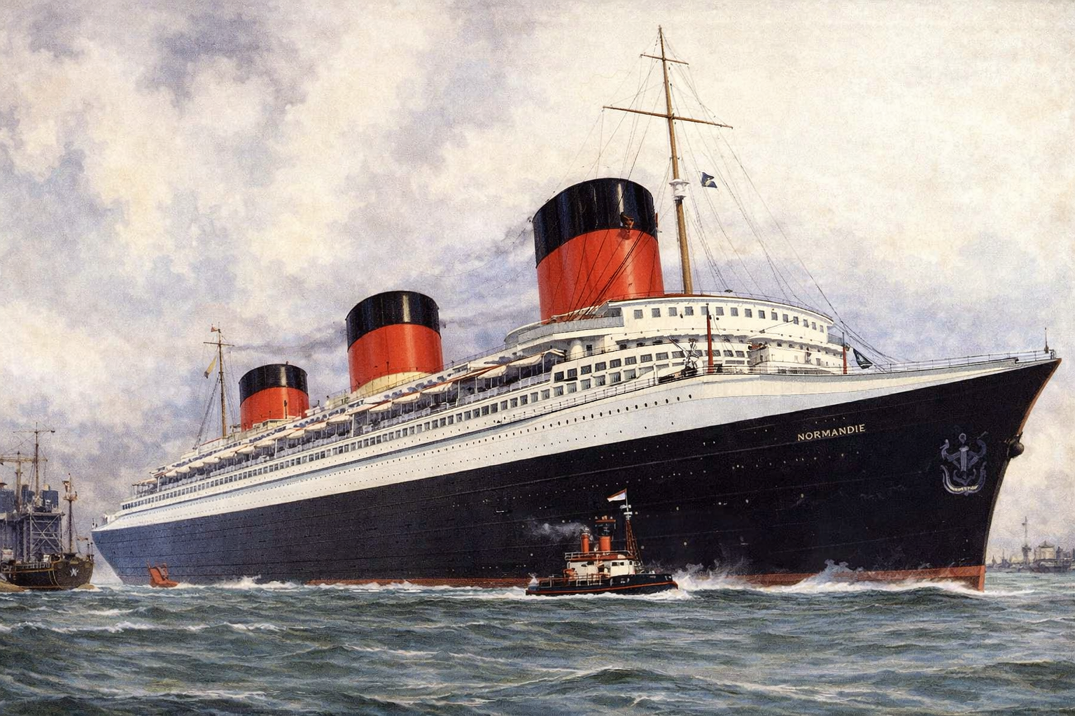 French Line ocean liner imagery