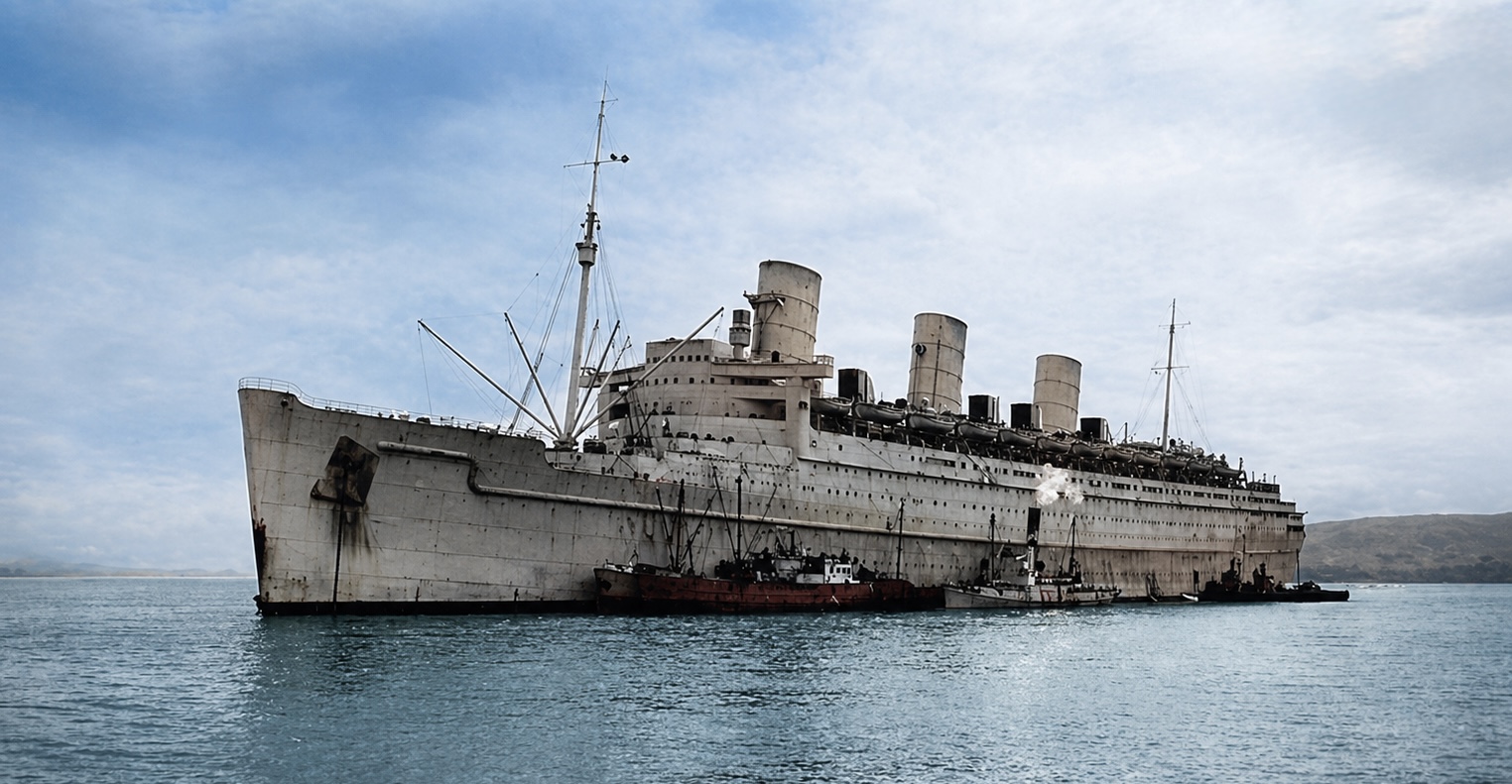 Representative image for a page about Queen Mary in wartime service.