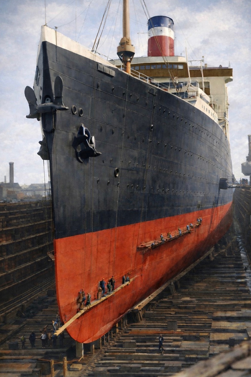 Ocean liner under dramatic light, used as a hero image for Ocean Liner Curator.