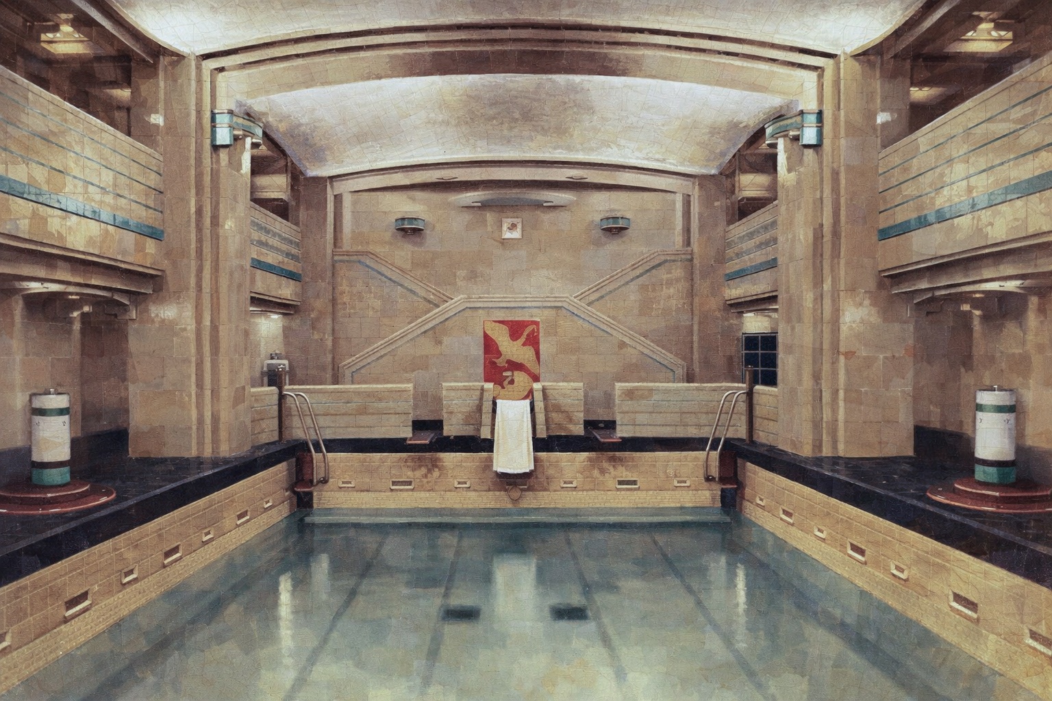 Swimming pool aboard RMS Queen Mary