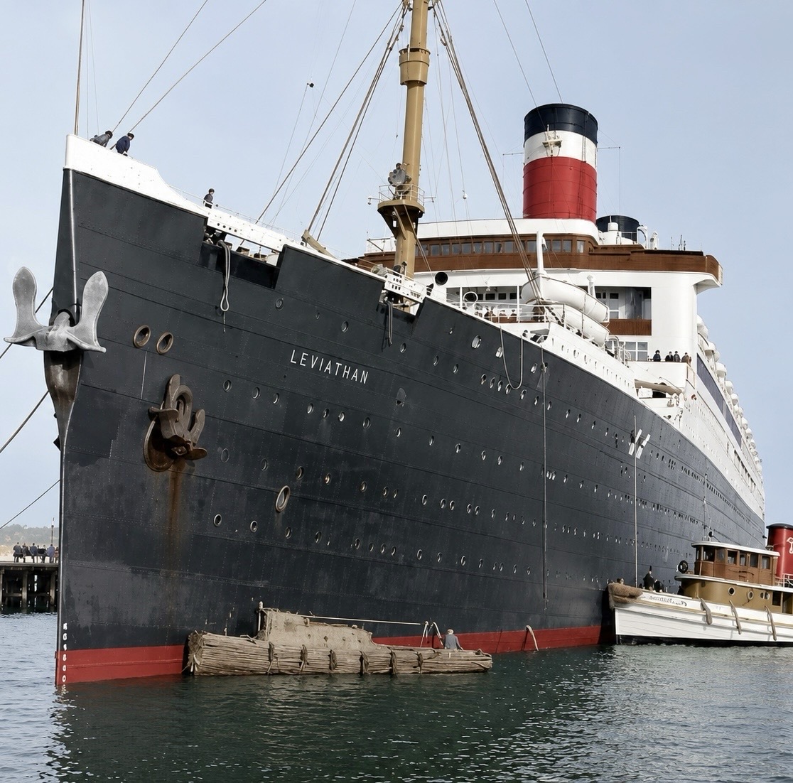 SS Leviathan at sea, used as the hero image for the Leviathan hub page.