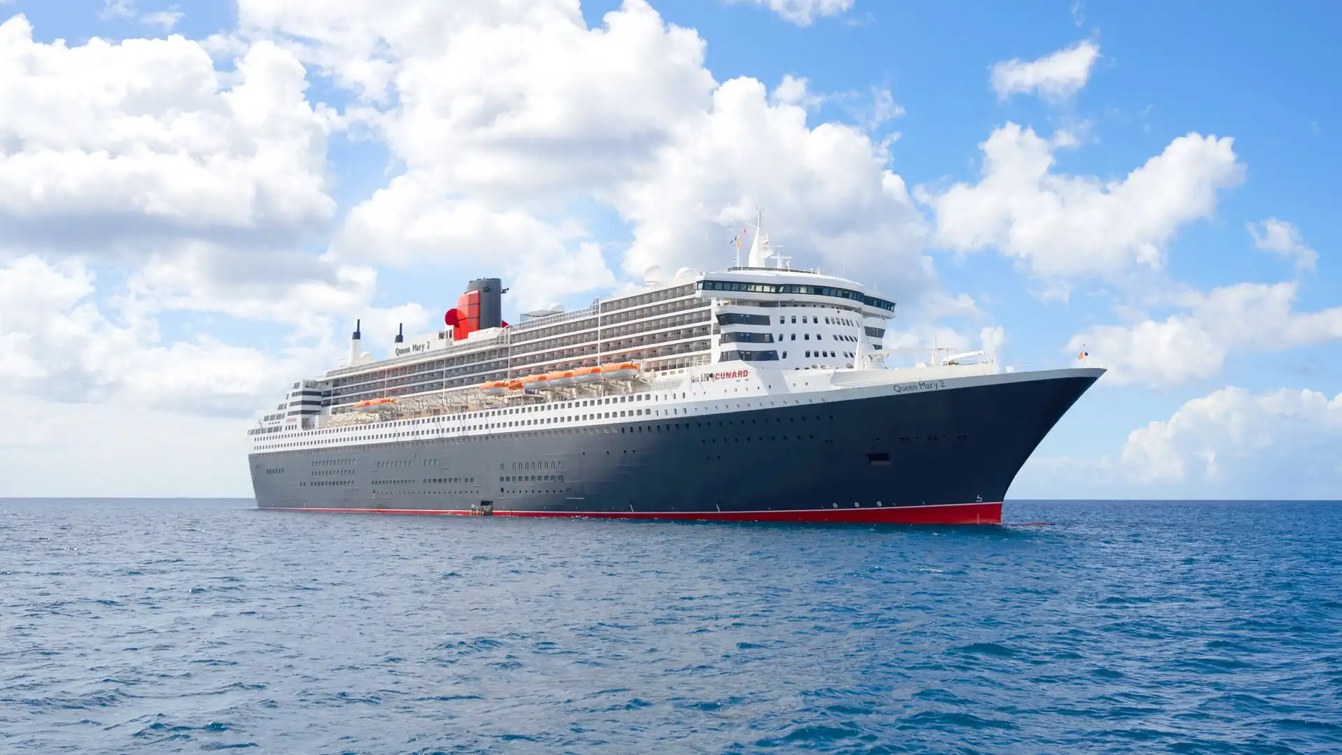 Cunard Line themed closing image.