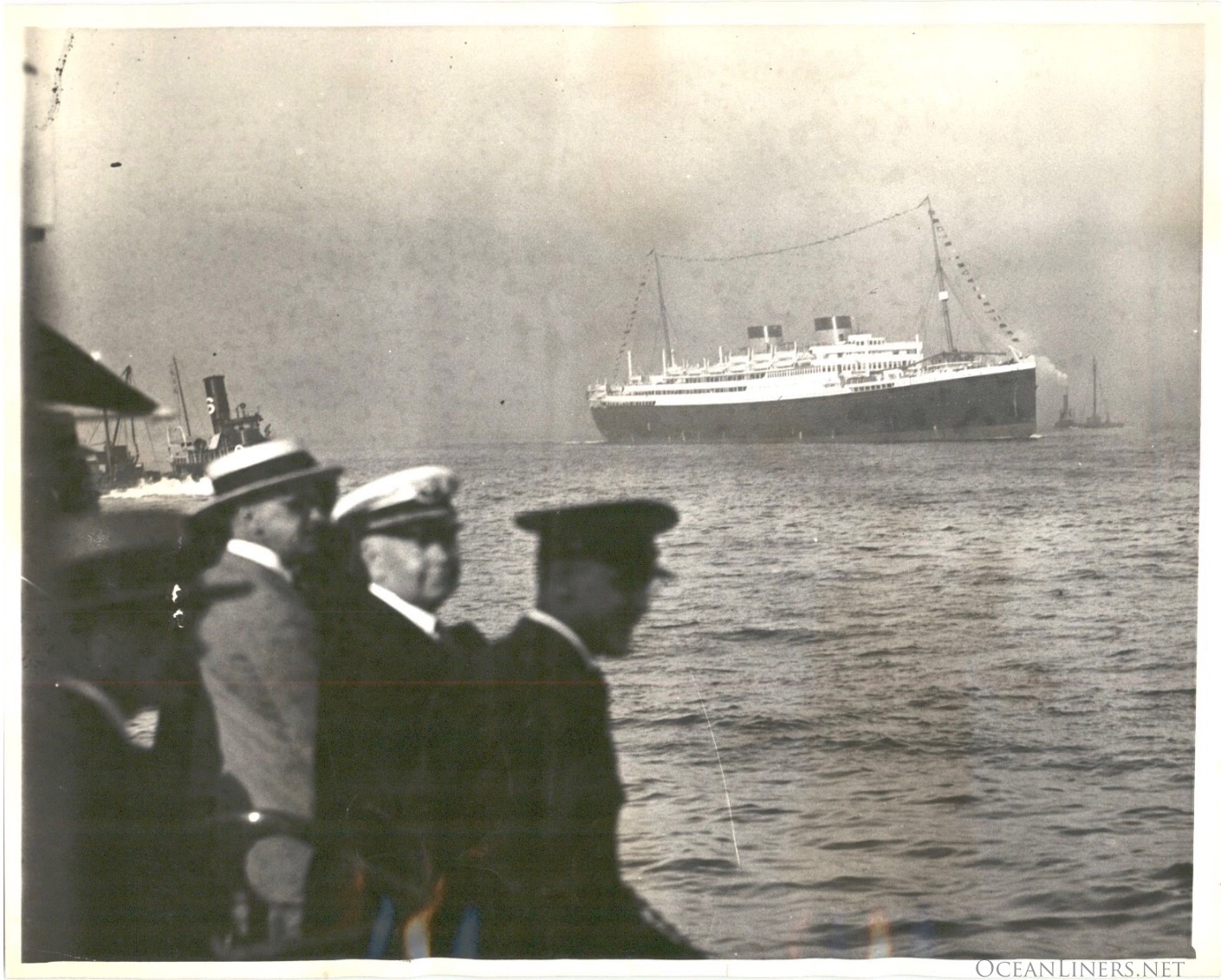 MV Britannic arriving in New York