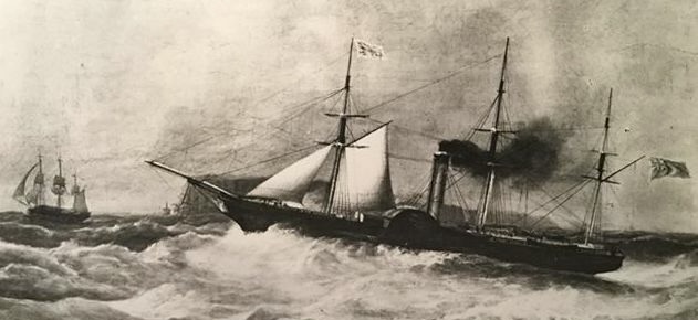 RMS Cambria (Cunard paddle steamer) ship image