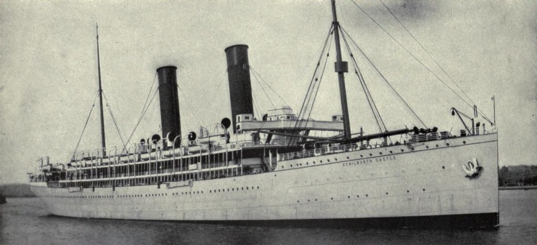 RMS Kenilworth Castle at sea