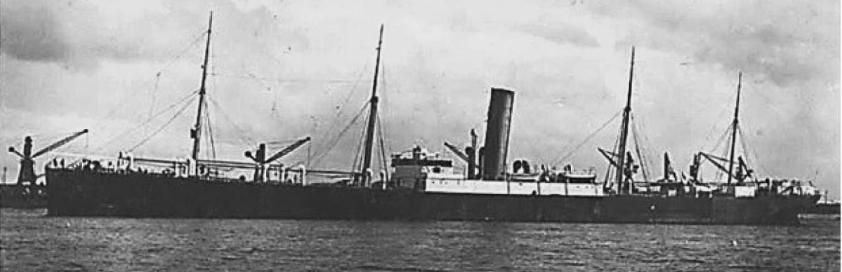 SS Belgia at sea