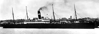 SS Brasilia at sea