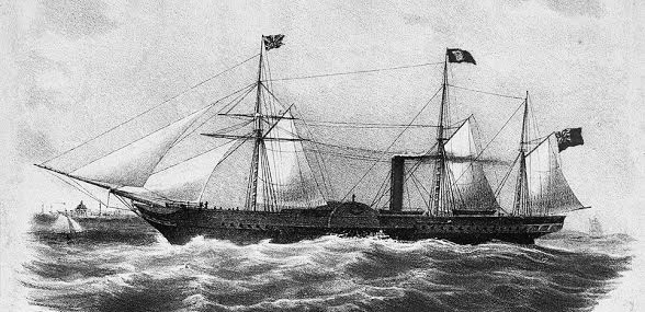 SS Hibernia of the British and North American Royal Mail Steam Packet Company