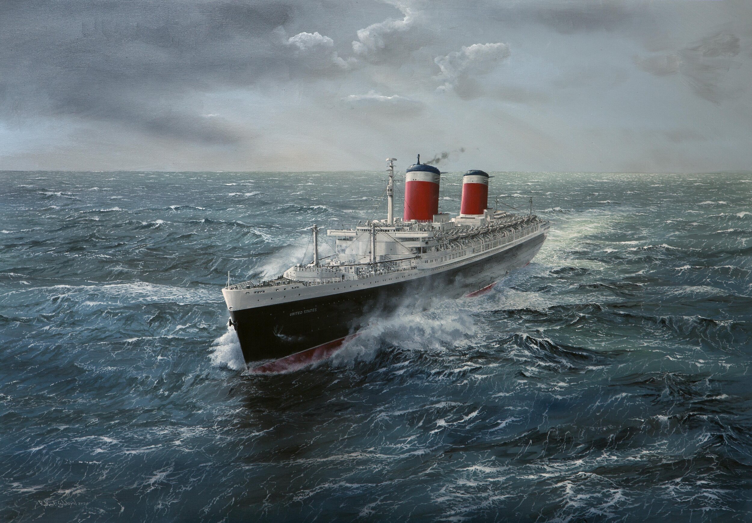 Representative image for a reconstructed SS United States voyage page.